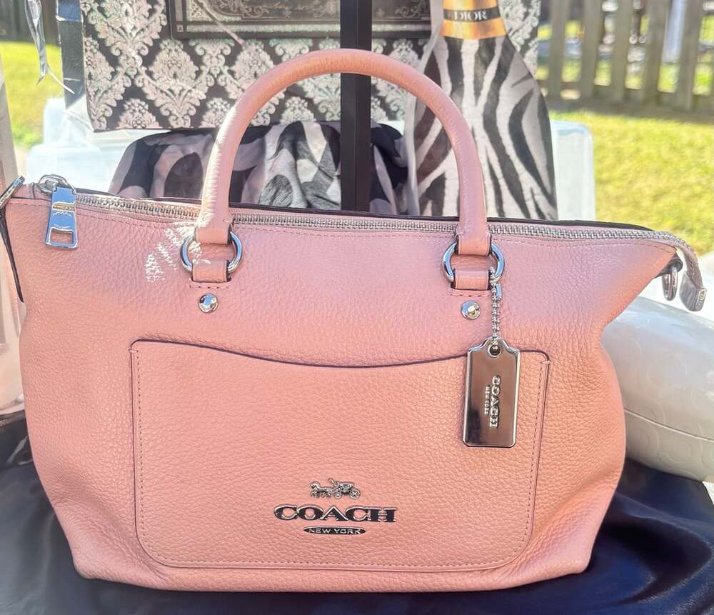 Coach Emma Satchel in Petal Pink Refined Leather
